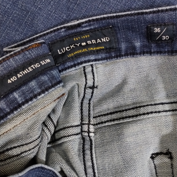 Lucky Brand 410 Athletic Slim Straight Jeans Stretch - Picture 7 of 8